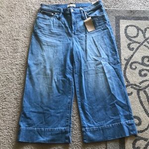 Brand new wide-Leg cropped  Madewell Jeans